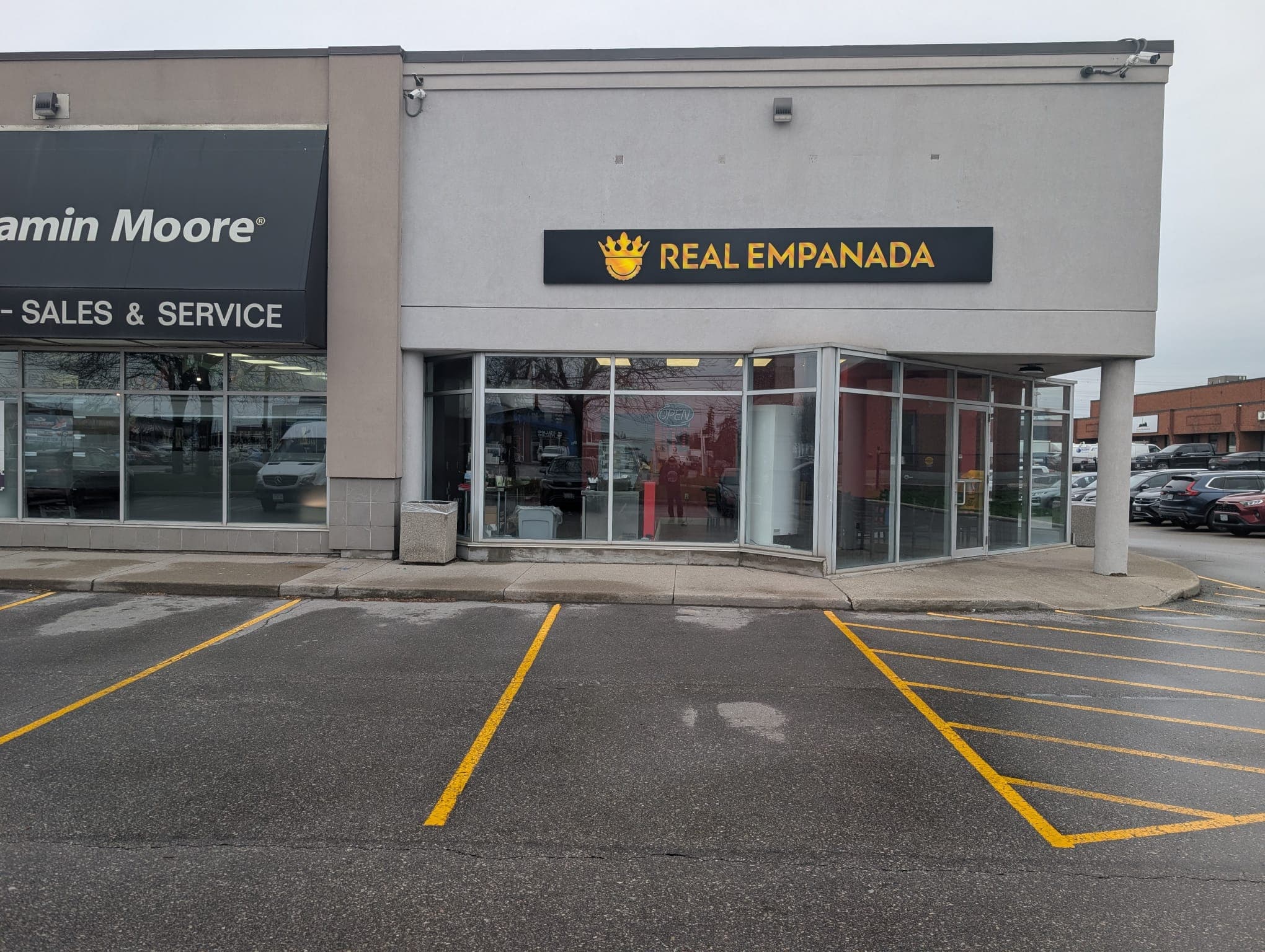 Real Empanada storefront on Steeles Ave West — Woodbridge, ON